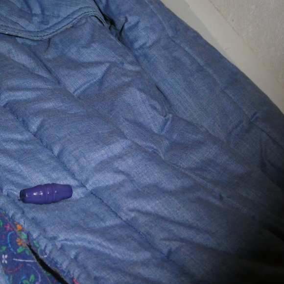 EVERYTHING OLD IS NEW! VINTAGE GIRLS 10 DENIM LINED AND QUILTED COAT! made in US - Picture 8 of 8